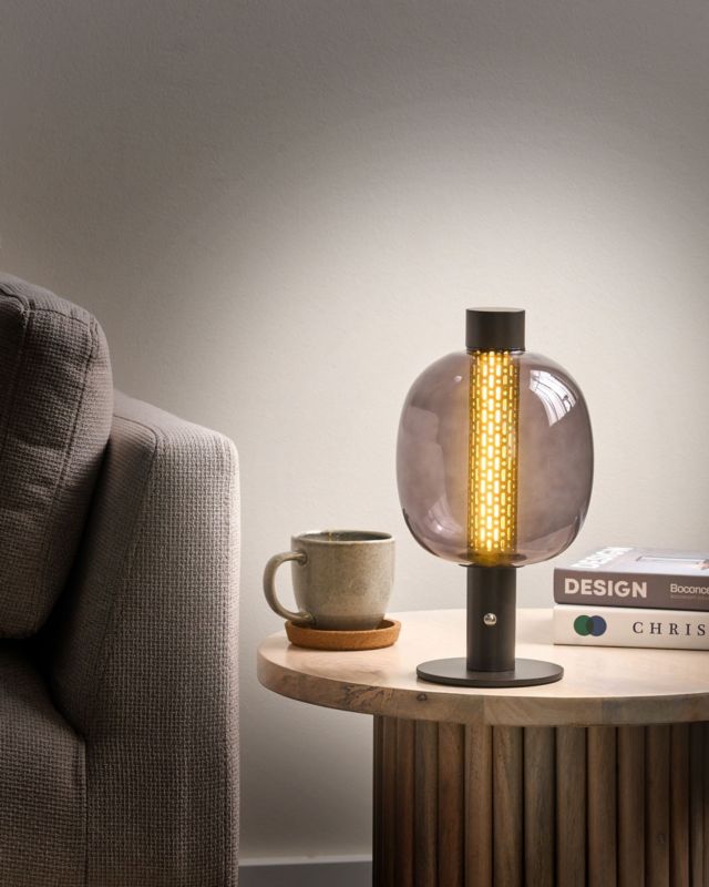 Bezprzewodowa lampa stołowa LED Bojo Ze ściemniaczem Metal Czarny 1 szt.
