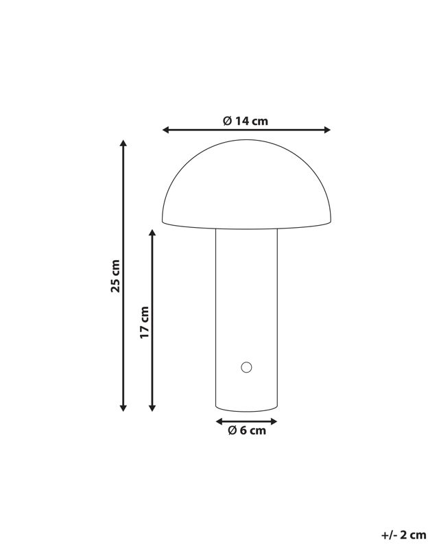 Bezprzewodowa lampa stołowa LED Bojo Ze ściemniaczem Metal Niebieski 1 szt.