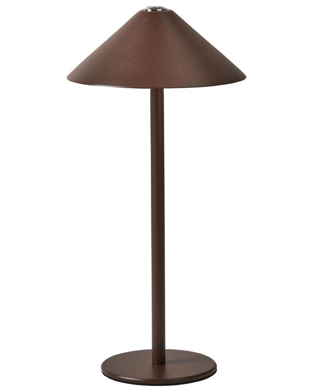 Bezprzewodowa lampa stołowa LED Francoli Ze ściemniaczem Metal Brązowy 1 szt.