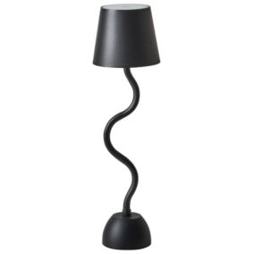 Bezprzewodowa lampa stołowa LED Vouga Ze ściemniaczem Metal Czarny 1 szt.