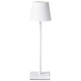 Bezprzewodowa lampa stołowa Valira LED Metal Biały 1 szt.