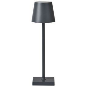 Bezprzewodowa lampa stołowa Valira LED Metal Ciemnoszary 1 szt.