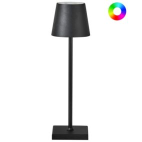 Bezprzewodowa lampa stołowa Valira LED Metal Czarny 1 szt.