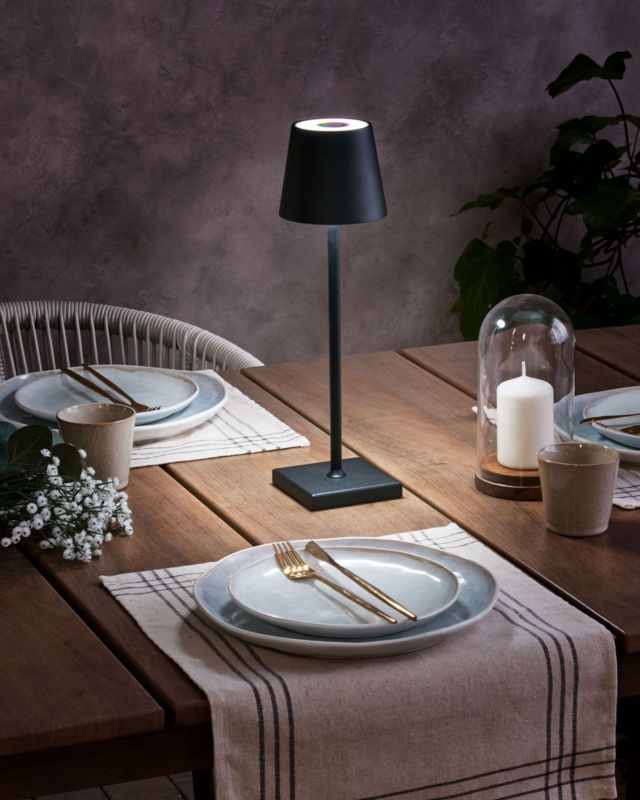 Bezprzewodowa lampa stołowa Valira LED Metal Czarny 1 szt.