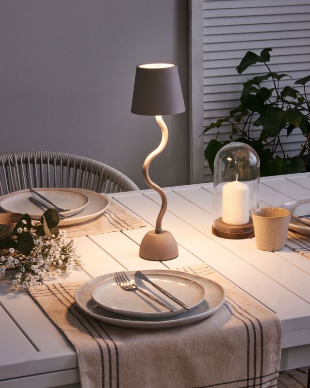 Bezprzewodowa lampa stołowa Vouga LED Metal Beżowy 1 szt.