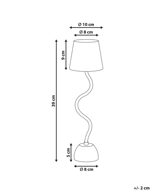 Bezprzewodowa lampa stołowa Vouga LED Metal Beżowy 1 szt.
