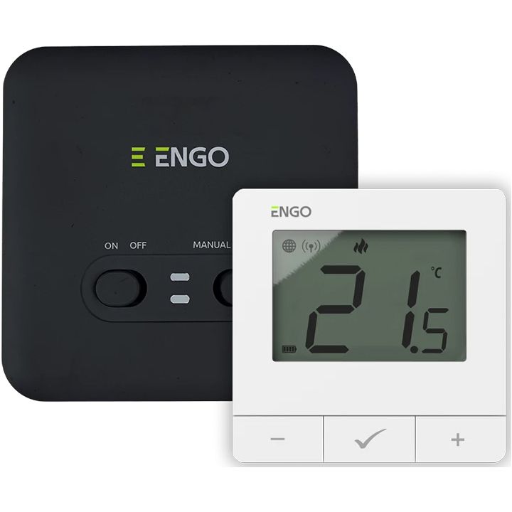 Bezprzewodowy ENGO regulator temperatury WiFi biały 1 szt.