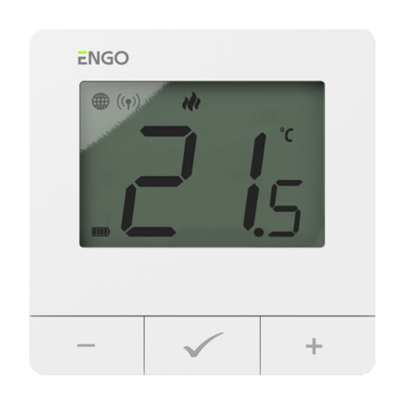 Bezprzewodowy ENGO regulator temperatury ZigBee 868 MHz, natynkowy, biały 1 szt.