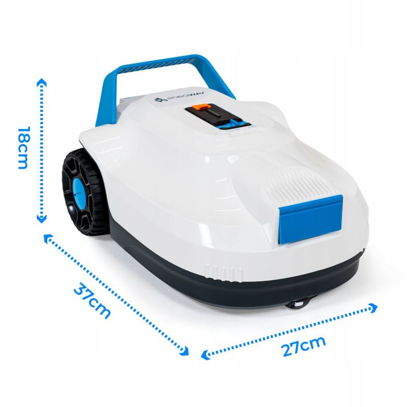 Bezprzewodowy robot do czyszczenia basenu ROBOWAY automatyczny odkurzacz 60 m² IP68 2h pracy 1szt.