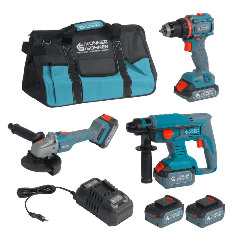 Bezprzewodowy Zestaw Majsterkowicza 3-w-1 KS RHAGD 20V SET 3