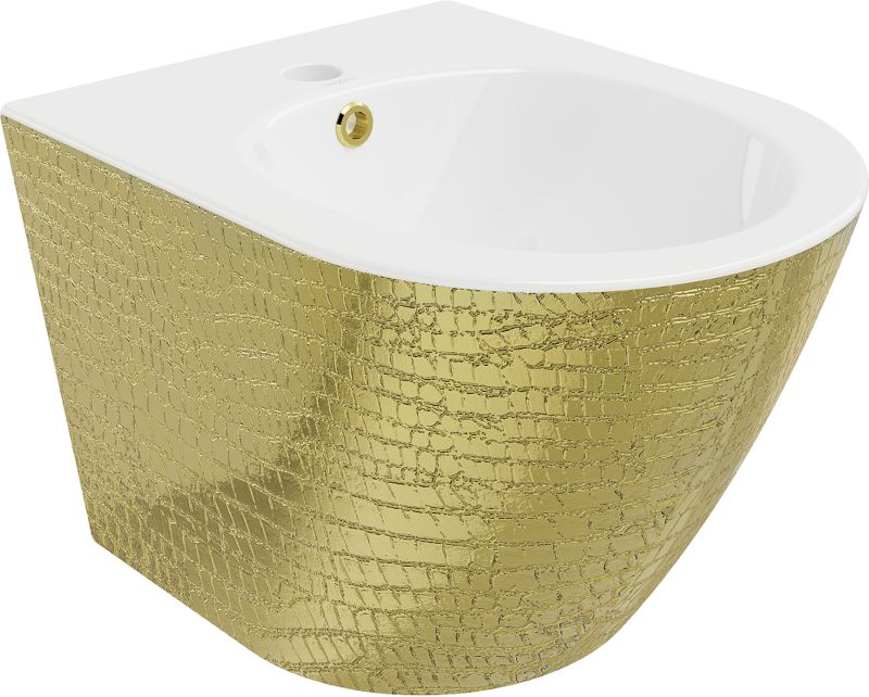 Bidet wiszący Mexen Lena biały/złoty 48 cm  35224808 1 szt.