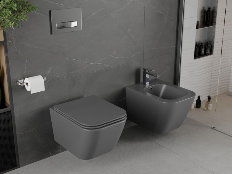 Bidet wiszący Mexen Madox szary ciemny 51,5 cm 1 szt.