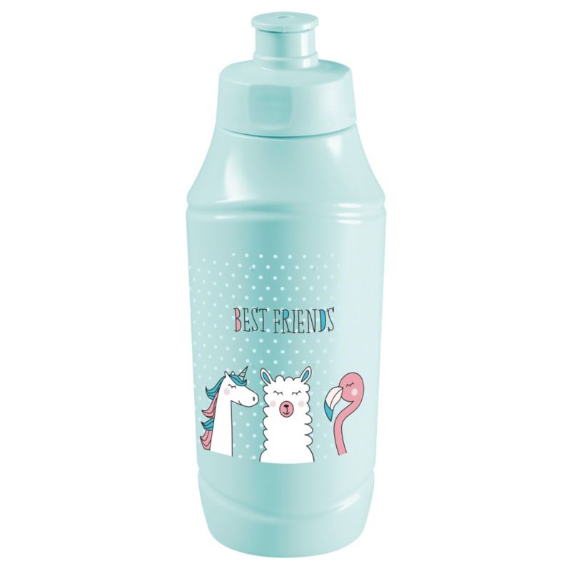 Bidon EDANTI Dla Dzieci Butelka Na Wodę 375 ml Do Szkoły Do Przedszkola Niebieski 1 szt.