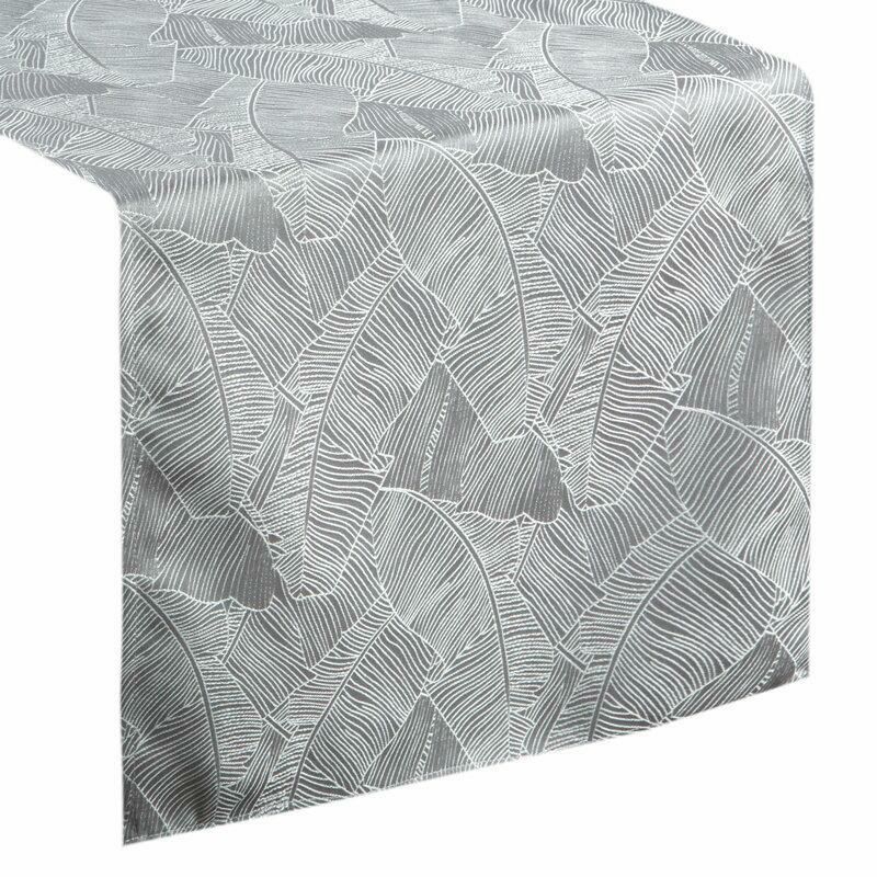 Bieżnik Eurofirany 40 x 140 cm srebrny Isla 1 szt.