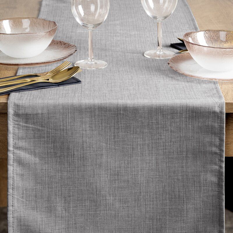 Bieżnik Eurofirany 40 x 140 cm srebrny Kate 1 szt.