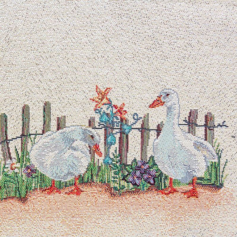 Bieżnik gobelinowy 4097/NAT Eurofirany 40x100 cm gąski dekoracyjny beżowy 1 szt.
