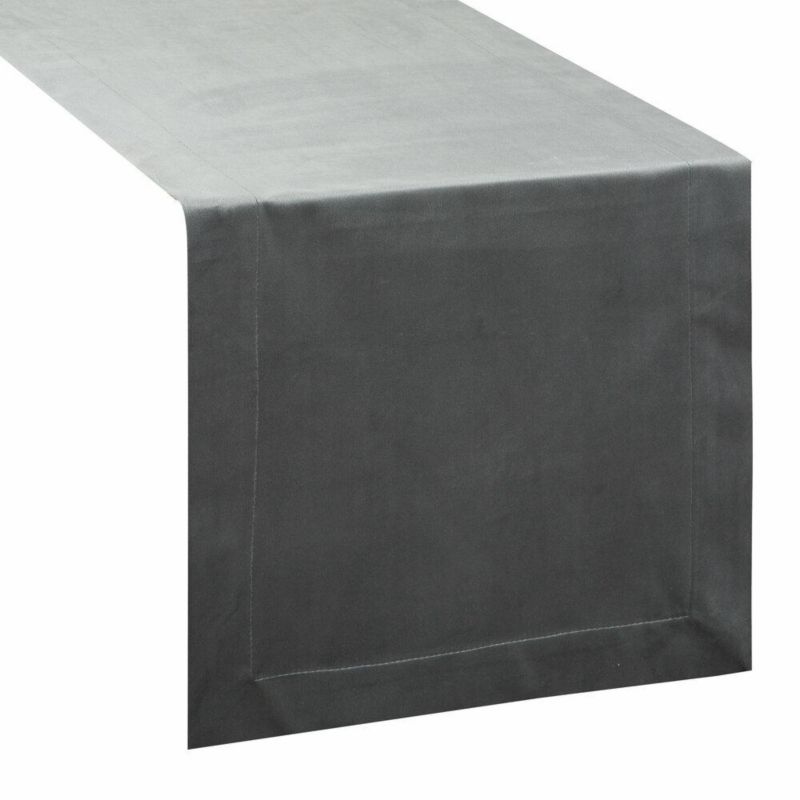 Bieżnik MELINDA St. Eurofirany 40 x 140 cm stalowy welwetowy z ozdobną listwą 1 szt.
