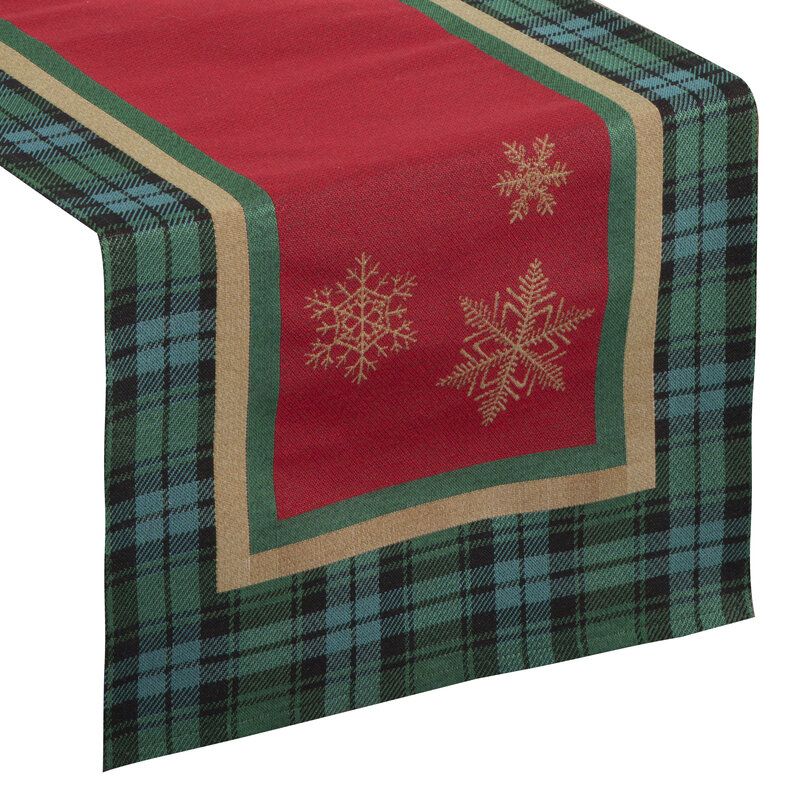 Bieżnik świąteczny Eurofirany 45 x 140 cm czerwony zielony 1 szt.