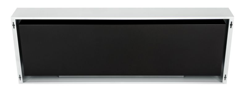 Biokominek Yannkes S-Line BOX wiszący 120 cm biały, z szybą 1szt.