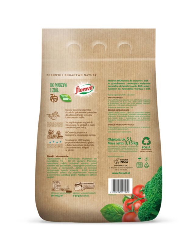 Bionawóz do warzyw Florovit 5 l