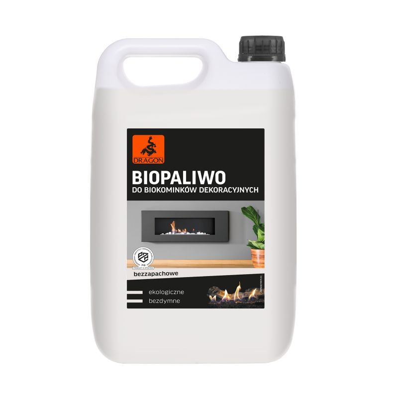 Biopaliwo do biokominka Dragon bezzapachowe 5 l