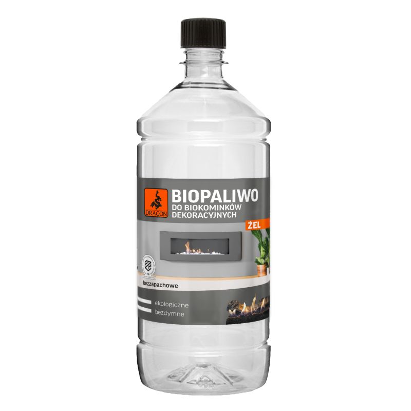 Biopaliwo do biokominka Dragon bezzapachowe żel 1 l