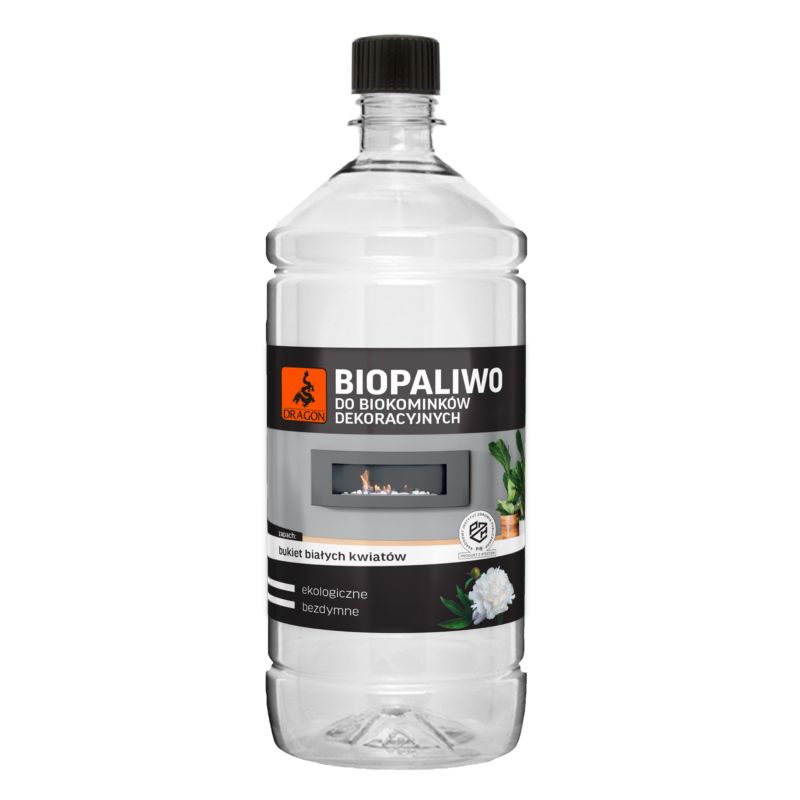 Biopaliwo do biokominka Dragon białe kwiaty 1 l