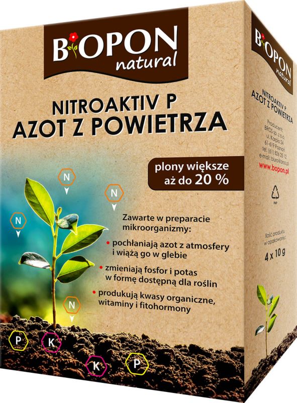 Biopon Natural Nitroaktiv P azot z powietrza 40 g