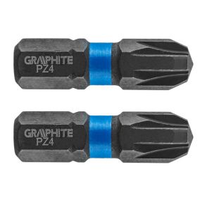 Bity udarowe GRAPHITE typ PZ4 x 25 mm, 2 szt. 1 kpl.