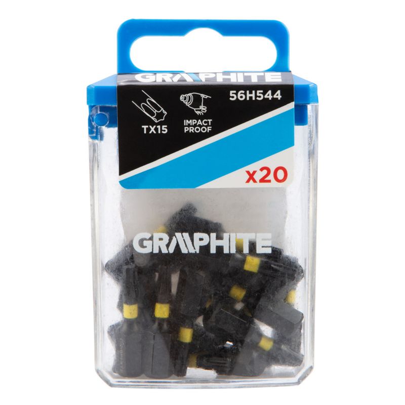 Bity udarowe GRAPHITE typ TX15 x 25 mm 1 kpl.