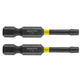 Bity udarowe GRAPHITE typ TX20 x 50 mm, 2 szt. 1 kpl.
