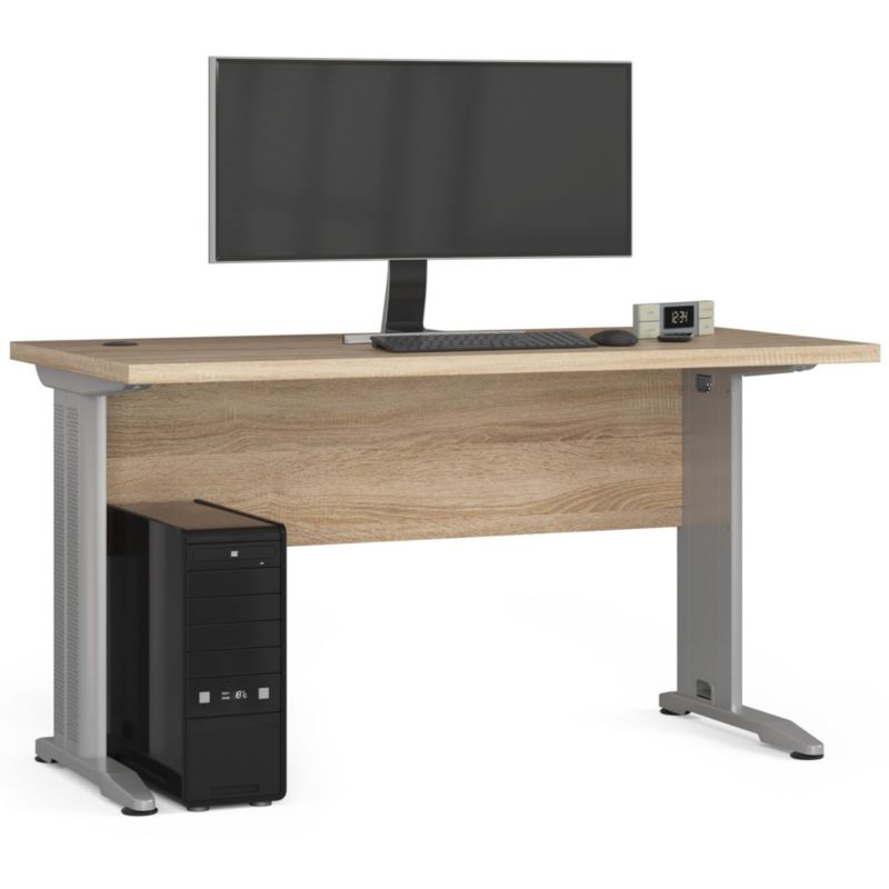 Akordový psací stůl BM135 Dub Sonoma 135 cm barva Dub Sonoma matný 135x60x76 cm 1 ks.