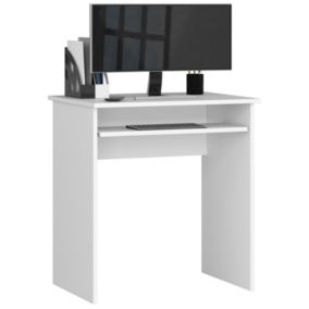 Biurko Akord Star Białe 68 cm kolor Biały mat 1 półka 68x51x74 cm 1 szt.