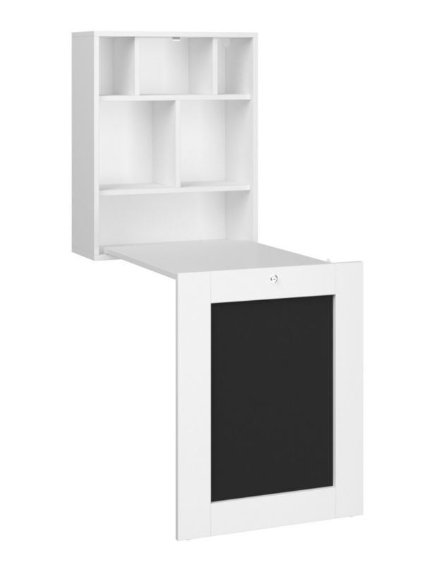 Biurko Bim Furniture Tilt rozkładane wiszące biały mat 1 szt.