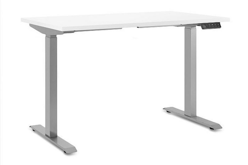 Biurko elektryczne Astra 140x70 szaro/białe 1szt