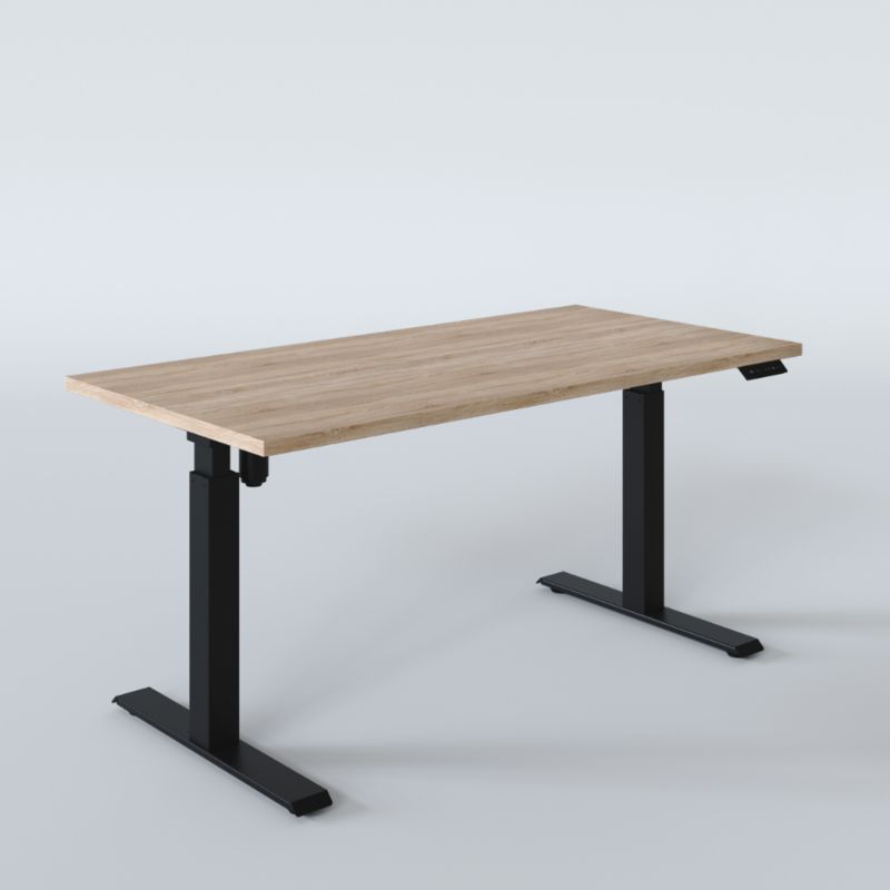 Biurko elektryczne KOLM prostokątny 138 x 68 cm Dąb Sonoma 1szt.