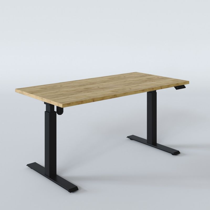 Biurko elektryczne KOLM prostokątny 138 x 80 cm Dąb Craft 1szt.
