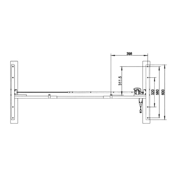 Biurko elektryczne KOLM prostokątny 138 x 80 cm Dąb Craft 1szt.