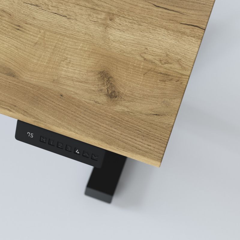 Biurko elektryczne KOLM prostokątny 180 x 95 cm Dąb Craft 1szt.