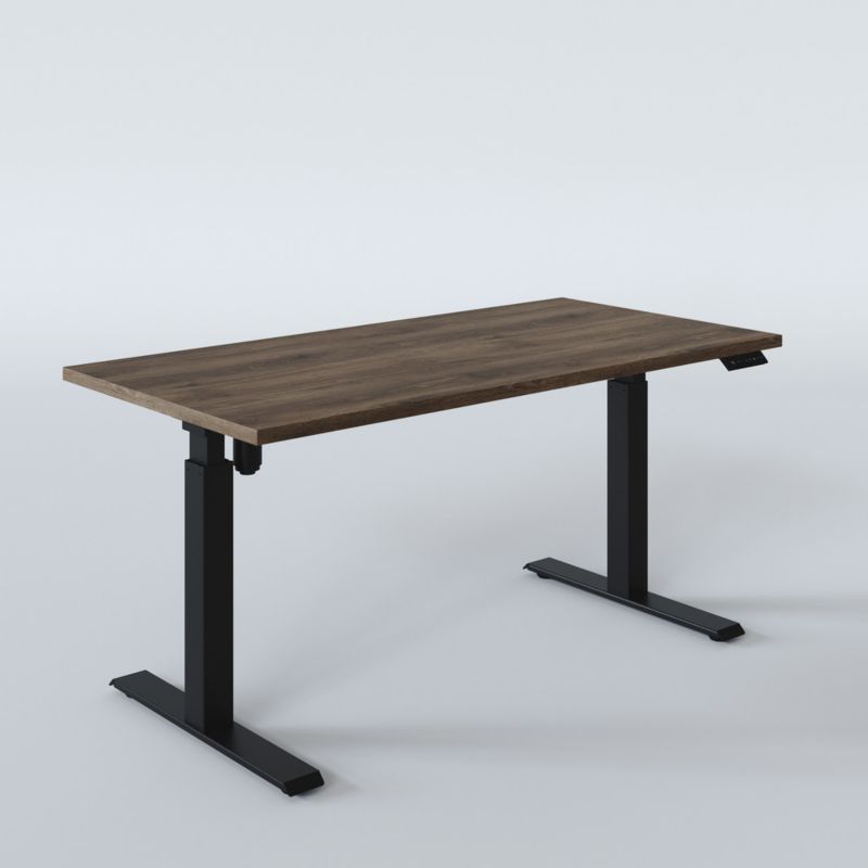 Biurko elektryczne KOLM prostokątny 180 x 95 cm Dąb Czekoladowy 1szt.