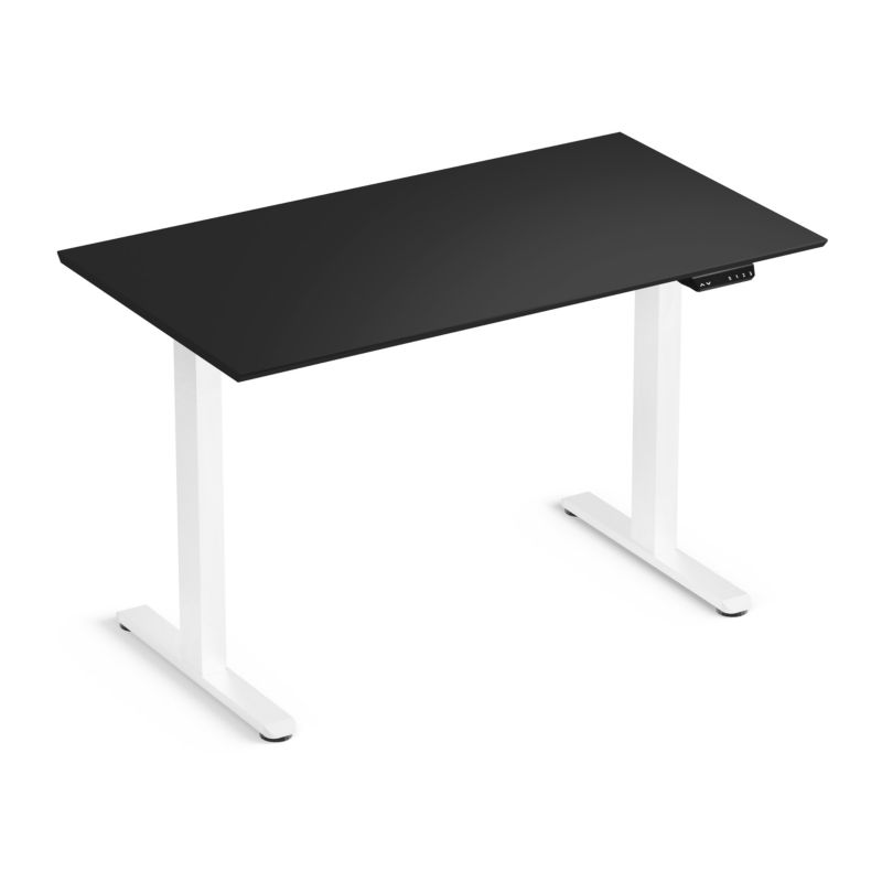 Biurko elektryczne regulowane LVNSystem Control Flex+ 120 cm biały/czarny 1 szt.