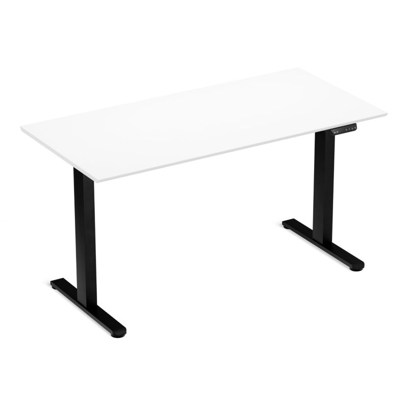 Biurko elektryczne regulowane LVNSystem Control Flex+ 140 cm czarny/biały  1 szt.