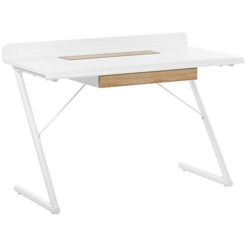 Biurko Focus 120 cm 60 cm z szufladami Biały 1 szt.