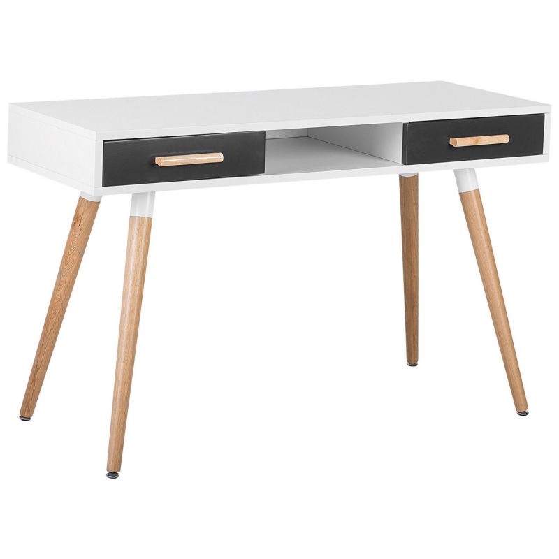 Biurko Frisco 120 cm 45 cm z szufladami Szary 1 szt.