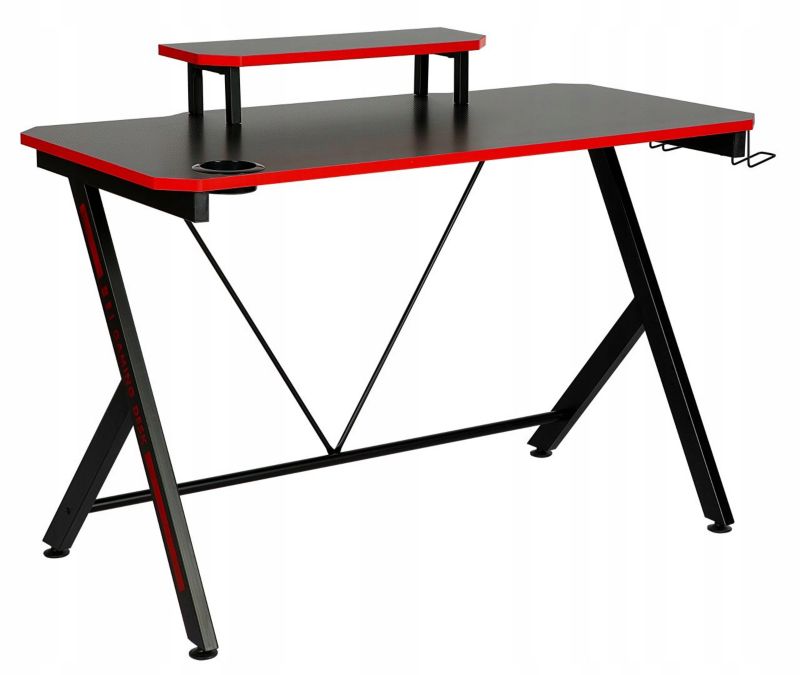 Biurko FURNITEX Komputerowe 120 X 60 Cm Kolor Czarny Model B8-FX 1 szt.