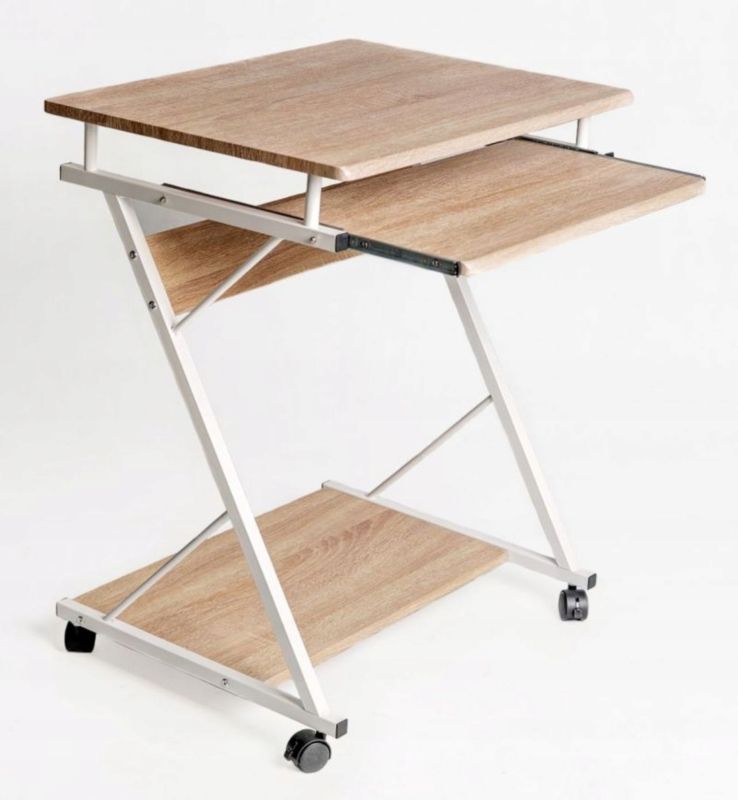 FURNITEX Psací stůl se zásuvkou a poličkami na počítač 60 X 48 cm Barva Dub sonoma 1 ks.