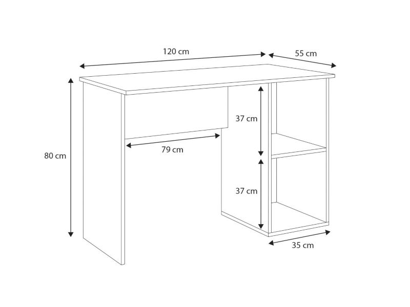 Biurko Kobi Tako szare  120x55 1 szt.