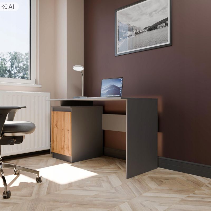 Biurko Matkam CR3-T-5 duże 120cm grafit-wotan 1 szt.