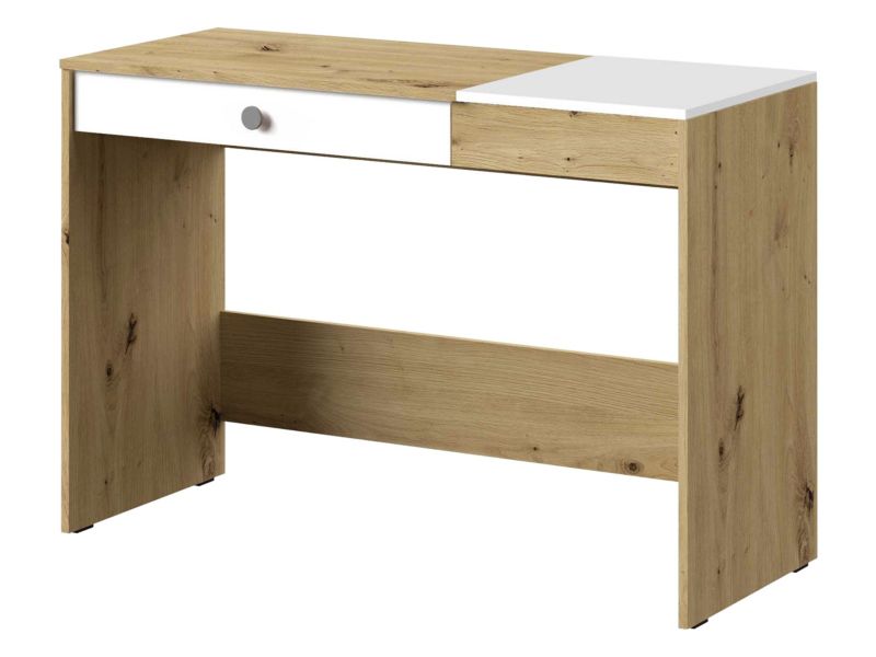 Biurko MIRJAN 24 Nero 10 dąb artisan / biały / szary 1 szt.
