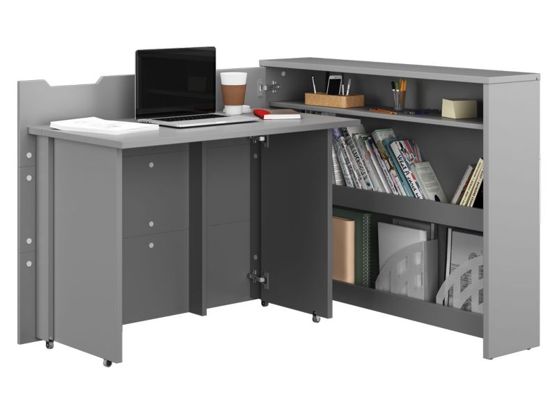 Biurko MIRJAN 24 Work Concept CW-01 lewe szary 1 szt.